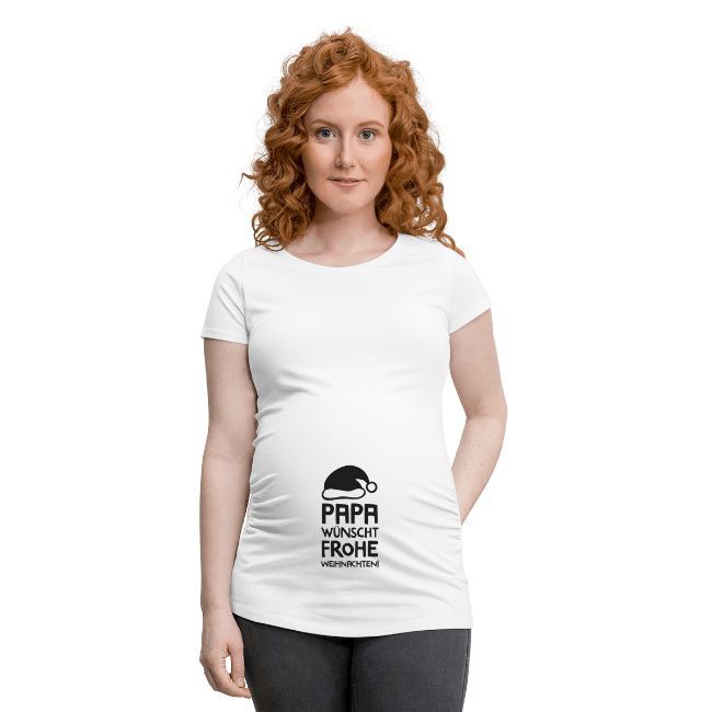 Schwangerschaftsmode für Weihnachten, T-Shirt für Schwangere
