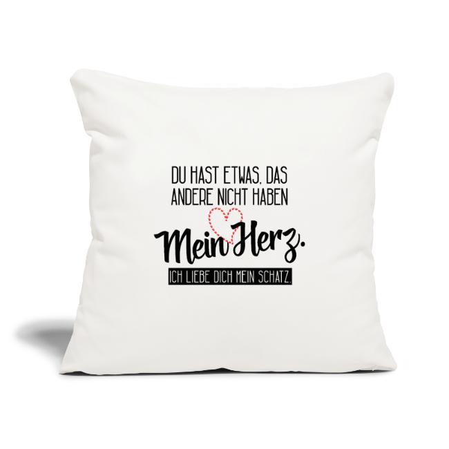 Valentinstagsgeschenk mit Spruch, Polster