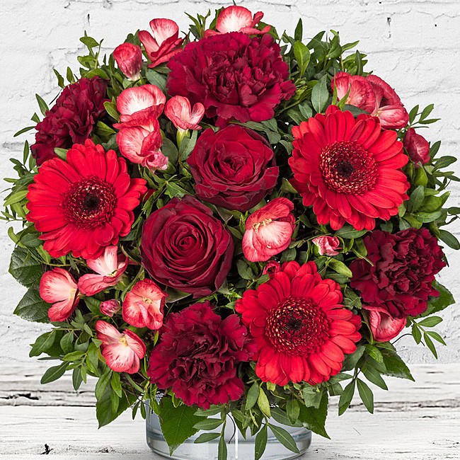 Blumenstrauß Glücksgefühl